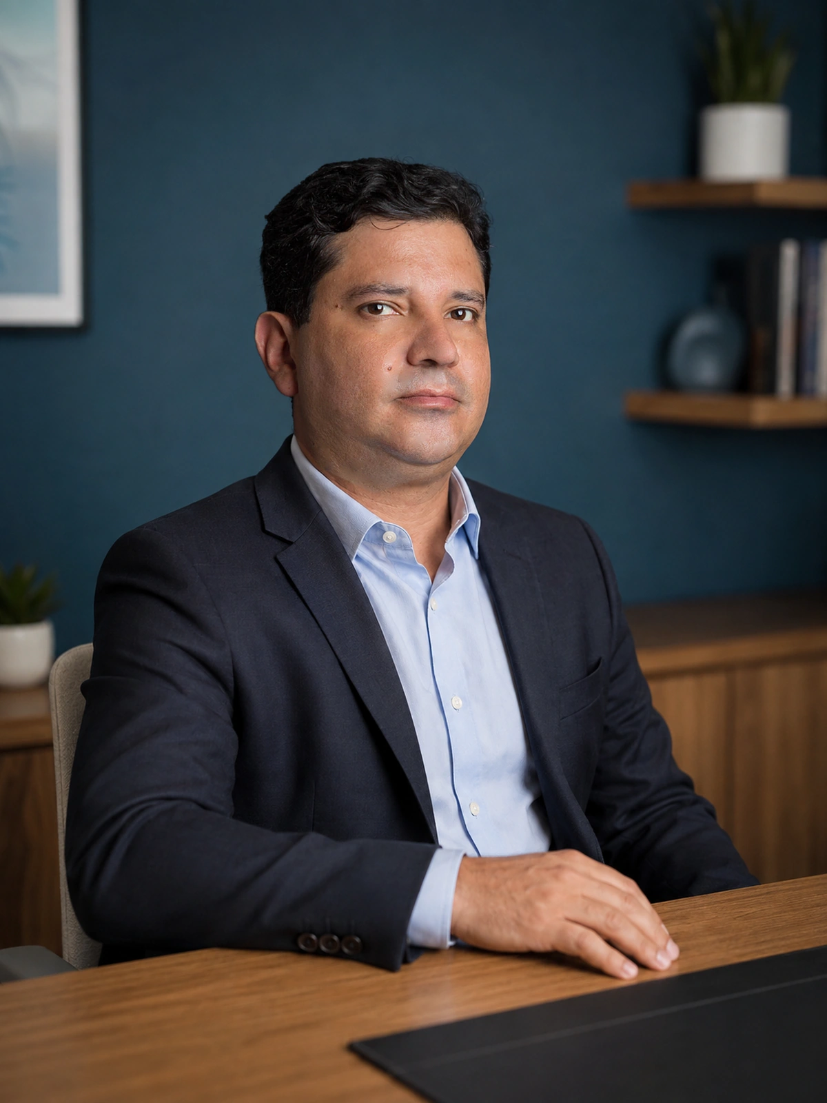 Dr. Allan Rodrigues de Morais em seu consultório em São Carlos